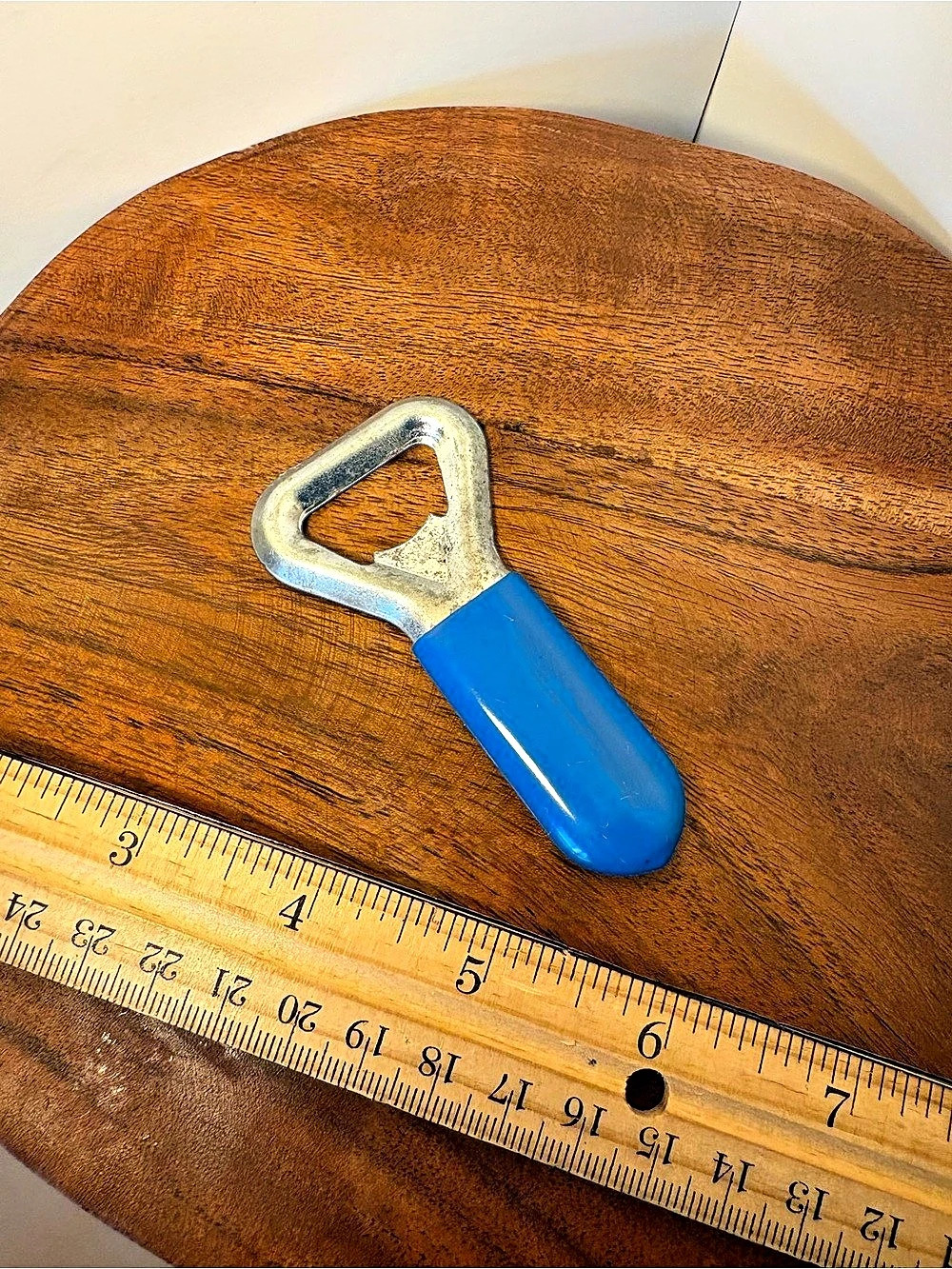 Vintage Blue & Silver Bottle Opener Kitchen Tool